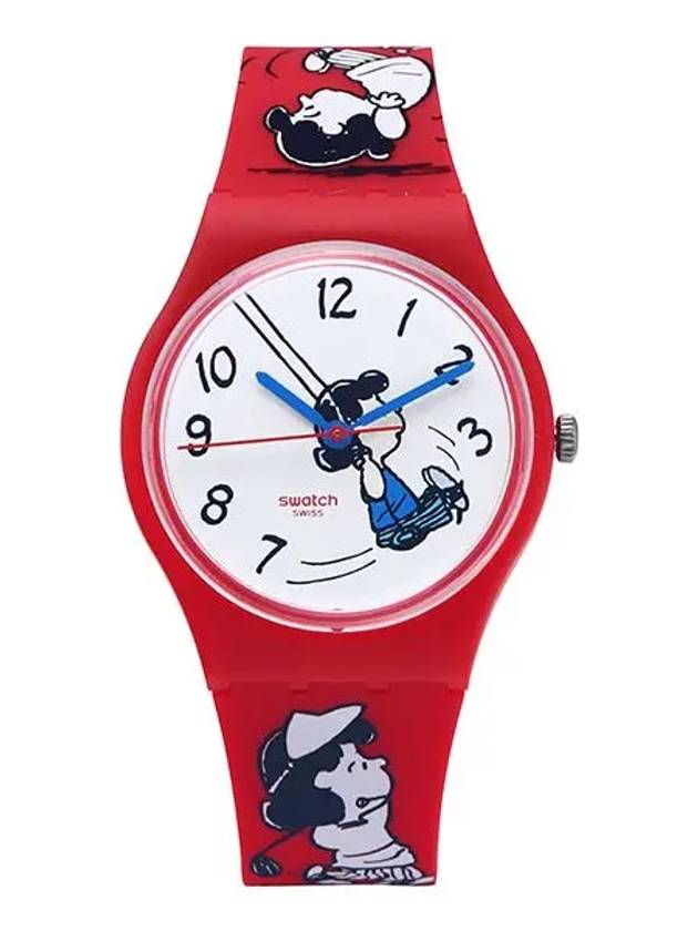 Watch SO28Z106 x PEANUTS Snoopy Urethane Watch - SWATCH - BALAAN 1