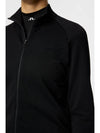 Women's Elowen Seamless Mid Layer Zip Up Jacket Black - J.LINDEBERG - BALAAN 4