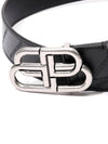 BB Logo Leather Belt Black - BALENCIAGA - BALAAN 3