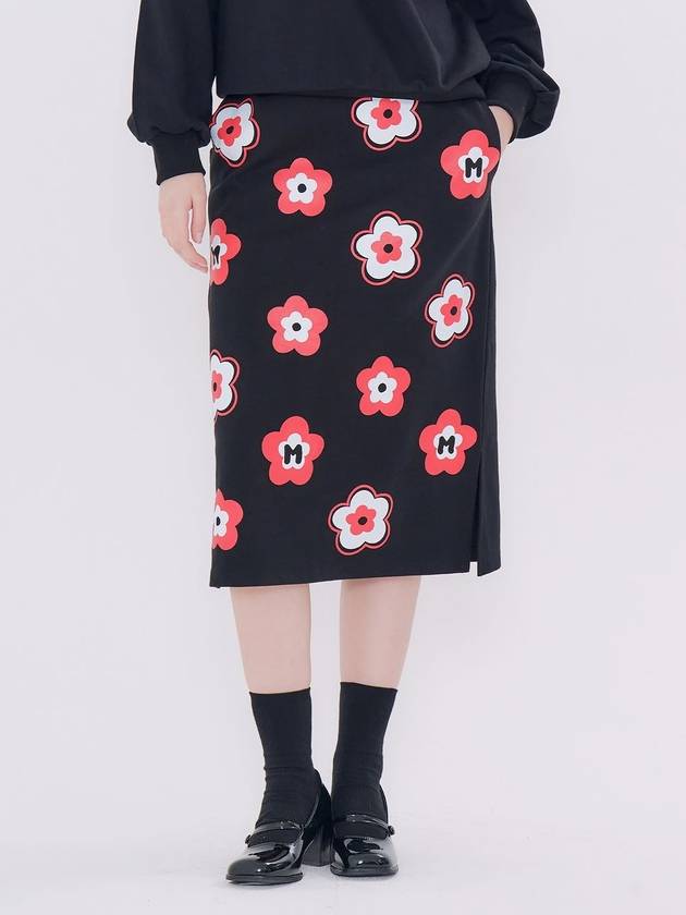 Flower H Line Skirt Black - METAPHER - BALAAN 2