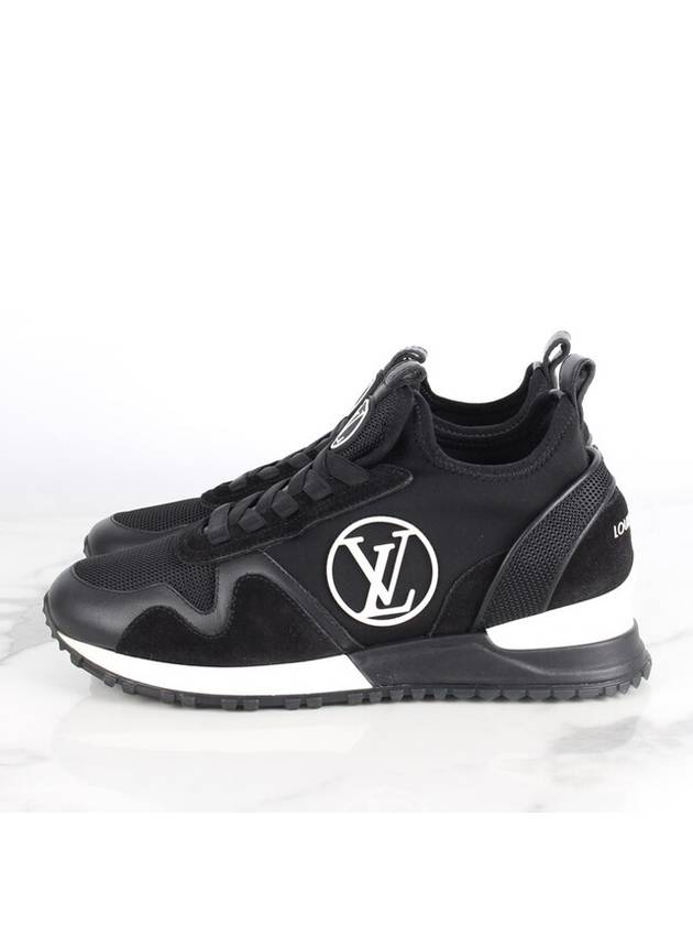 Women s LV Logo Leather Mesh Sneakers 35 220 - LOUIS VUITTON - BALAAN 5
