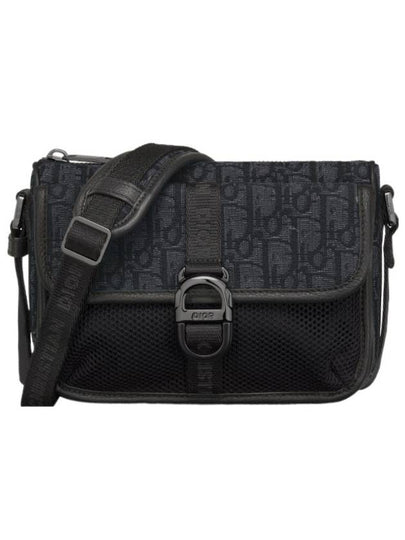 Oblique Jacquard 8 Mini Messenger Bag Black - DIOR - BALAAN 2