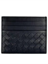 Men's Intrecciato Card Wallet Black - BOTTEGA VENETA - BALAAN 2