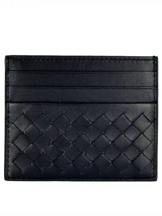 Men's Intrecciato Card Wallet Black - BOTTEGA VENETA - BALAAN 2