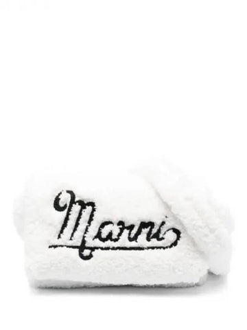 Logo embroided terry cross bag - MARNI - BALAAN 1