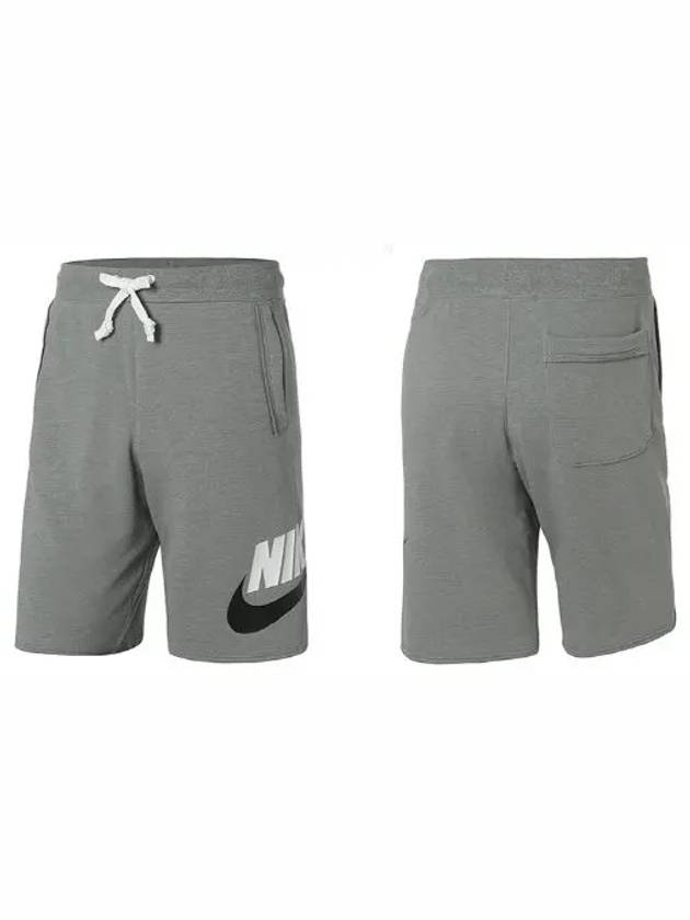 Sportswear Essential French Terry Allumni Shorts Grey - NIKE - BALAAN 7