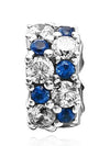 Clear Sparkling Clip Bracelet Charm Silver Blue - PANDORA - BALAAN 5