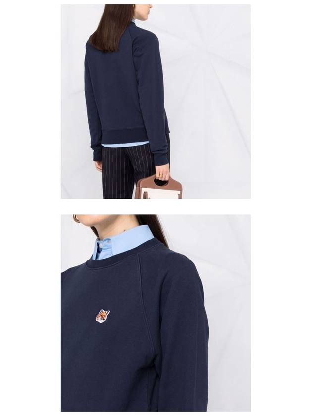 Fox Head Patch Adjusted Sweatshirt Navy - MAISON KITSUNE - BALAAN 6