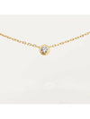 Damour L Necklace Gold - CARTIER - BALAAN 3