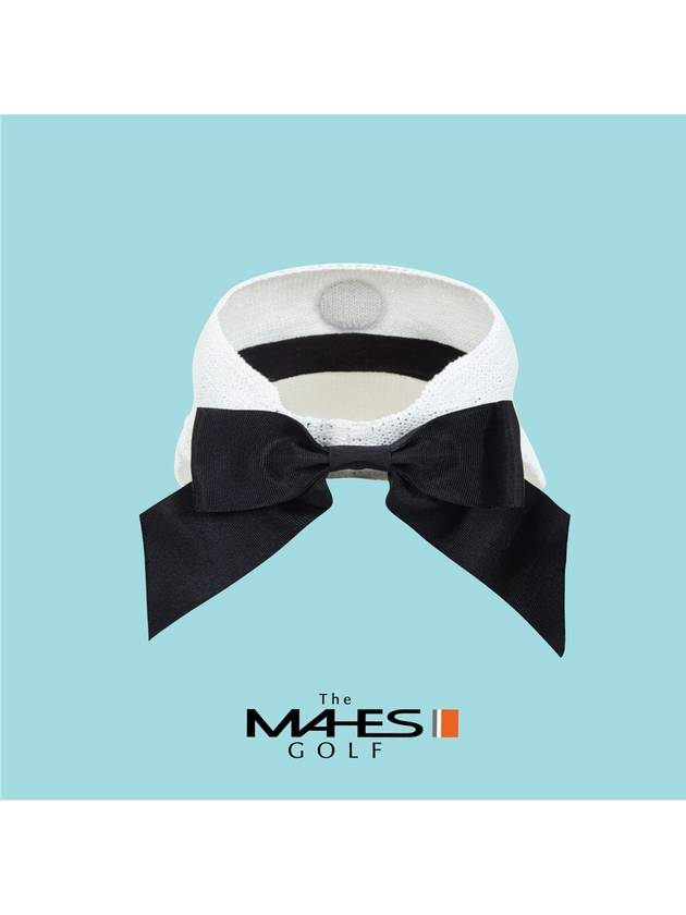 Sun Cap Visor White Orange Label High Top Linen Sun Cap EC00693 - MAHES - BALAAN 3