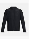 Men's UA Storm Run Hooded Jacket Black - UNDER ARMOUR - BALAAN 2