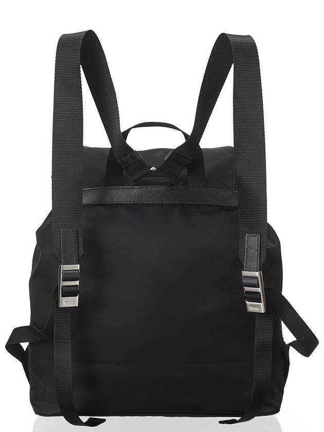 Nylon Triangle Logo Pocono Backpack Black - PRADA - BALAAN 4