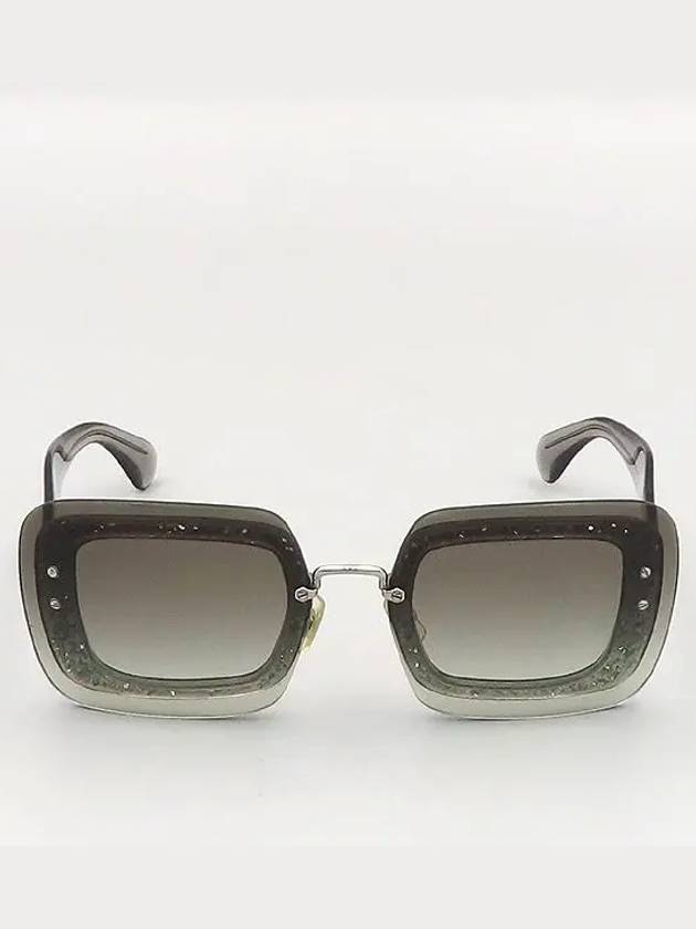 UES 0A7 Reveal Smu01r Gray Glitter Shaded Sunglasses - MIU MIU - BALAAN 2