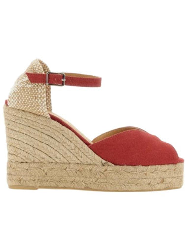 Bianca espadrille wedge heel Rojo Carmine - CASTANER - BALAAN 1