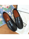 Men's Web Driving Loafers Black - GUCCI - BALAAN.