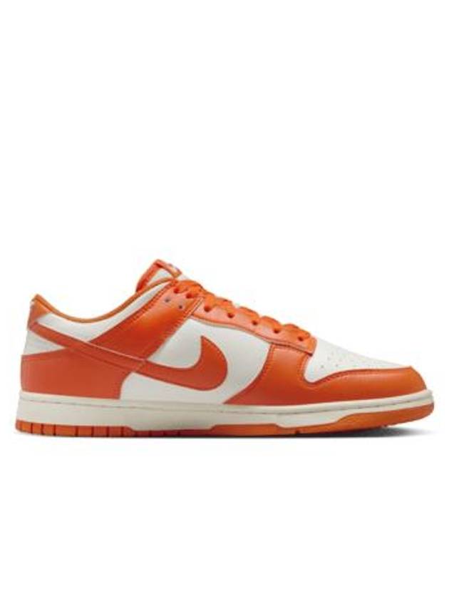 Dunk Retro Low Top Sneakers Pale Ivory Safety Orange - NIKE - BALAAN 2