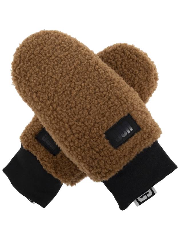 Logo Gloves Brown - UGG - BALAAN 2