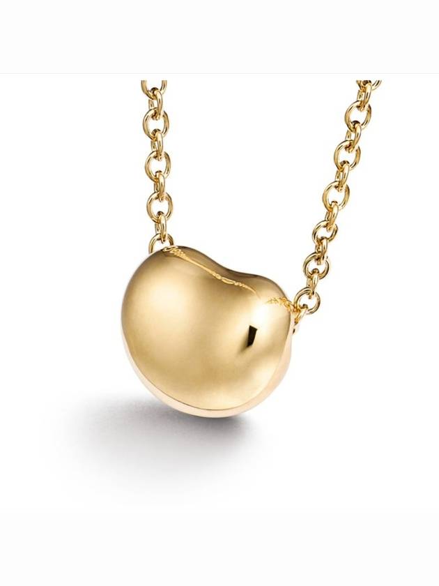 Women's Elsa Peretti Bean Pendant Necklace Yellow Gold - TIFFANY & CO. - BALAAN 5