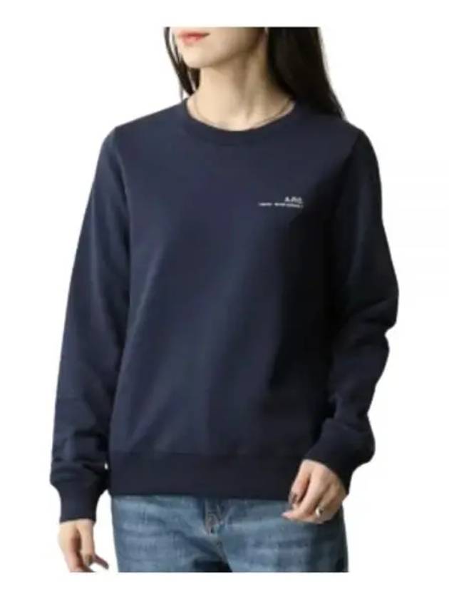 WoMen's Item F Sweatshirt Navy - A.P.C. - BALAAN 2