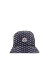 Logo Patch Monogram Printing Bucket Hat 3B00030597G7 F70 - MONCLER - BALAAN 1