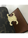 Triomphe Compact Coin Card Wallet Tan - CELINE - BALAAN 6