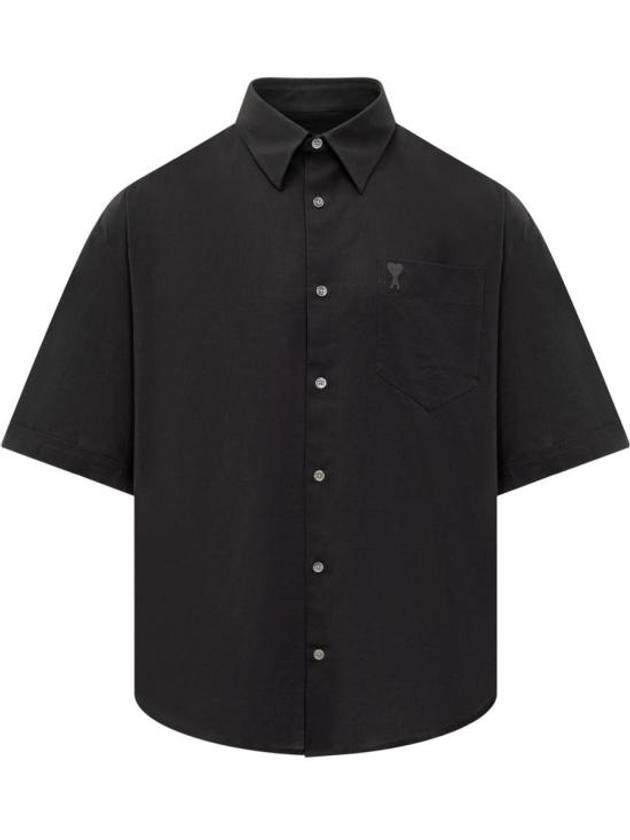 De Coeur Short Sleeve Shirt Black - AMI - BALAAN 2