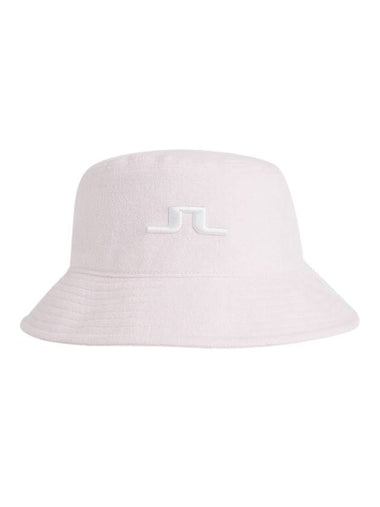 Women's Terry Embroidered Logo Bucket Hat Cradle Pink - J.LINDEBERG - BALAAN 1