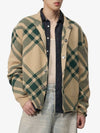 Check Pattern Intarsia Knit Cardigan Green - BURBERRY - BALAAN 4