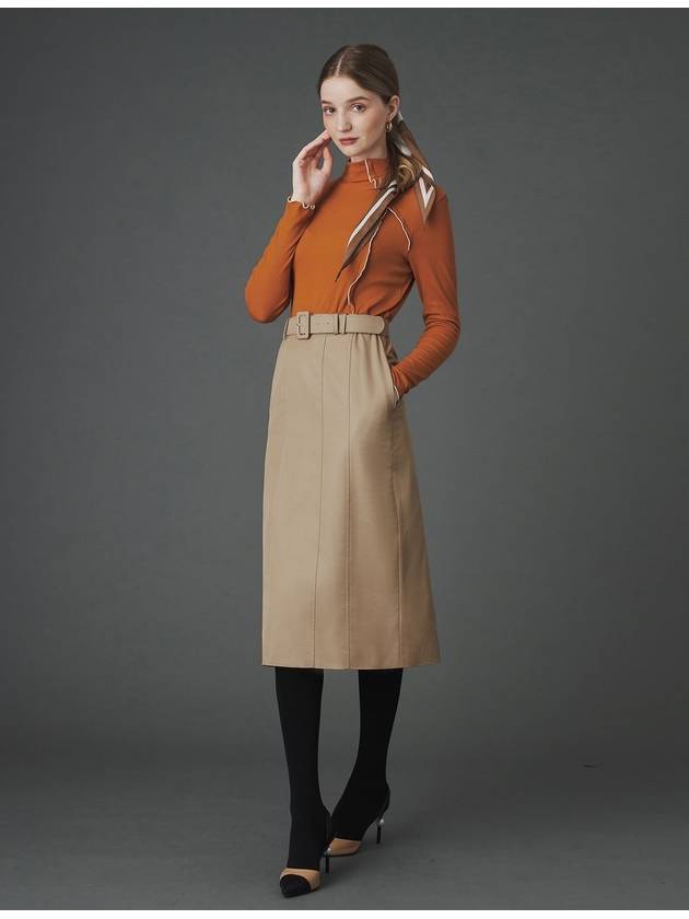 Rosemary Belt Set Skirt Camel - DE PERI MERA - BALAAN 1