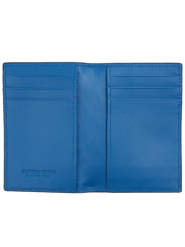 Intrecciato Card Wallet Blue Ardoise - BOTTEGA VENETA - BALAAN 11