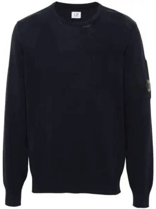 Cotton Crepe Knit Top Navy - CP COMPANY - BALAAN 2