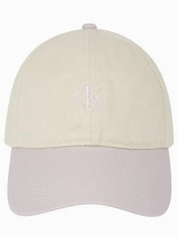 JEANS Unisex CKJ Small Monogram Logo Ball Cap 4G5037G FSS - CALVIN KLEIN - BALAAN 1