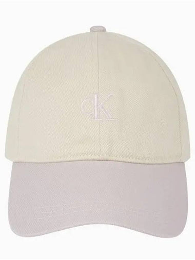 JEANS Unisex CKJ Small Monogram Logo Ball Cap 4G5037G FSS - CALVIN KLEIN - BALAAN 1