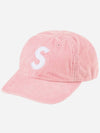 Hat Corduroy S Logo 6 Panel Cap Light Pink 23FW - SUPREME - BALAAN 1