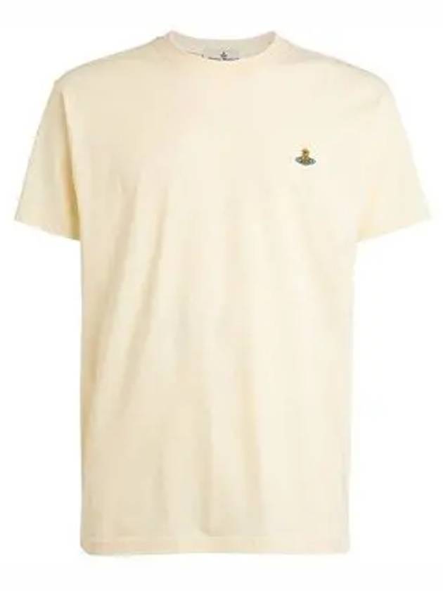 ORB Logo Cotton Short Sleeve T-Shirt Beige - VIVIENNE WESTWOOD - BALAAN 2