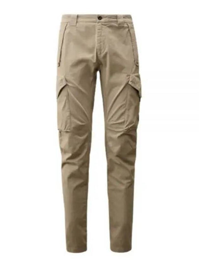 Stretch Sateen Ergonomic Lens Cargo Straight Pants Beige - CP COMPANY - BALAAN 2