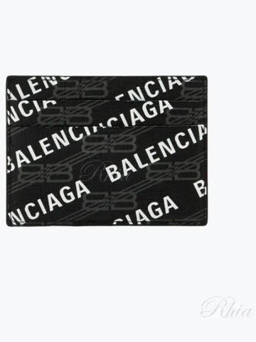 Logo pattern coated card wallet 594309 210HO 1060 - BALENCIAGA - BALAAN 1