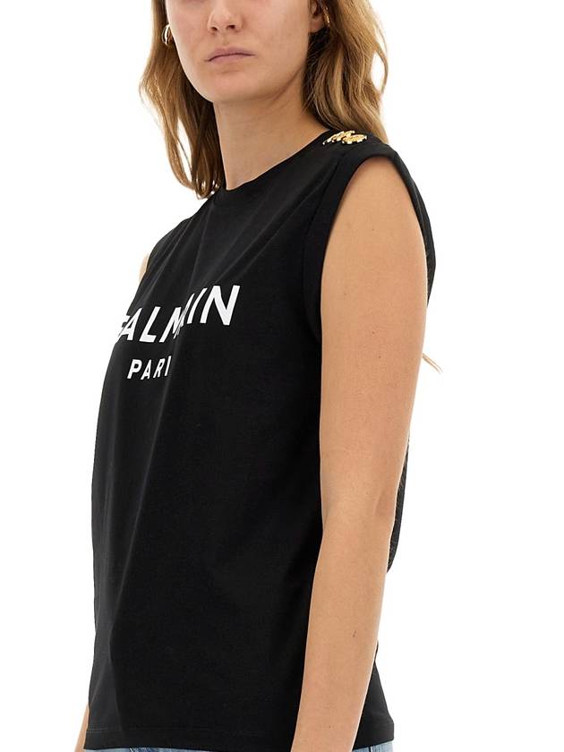 TANK TOP WITH LOGO - BALMAIN - BALAAN 4