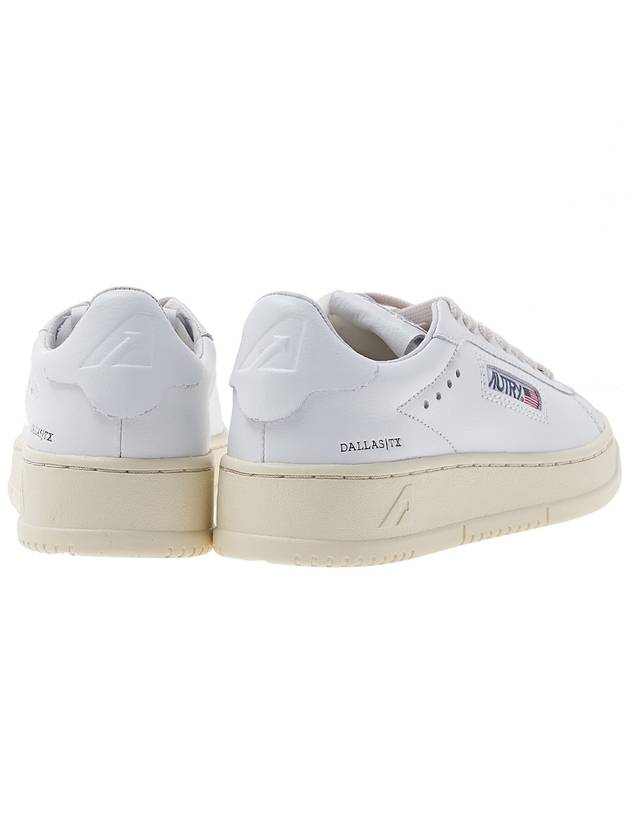 Dallas White Tab Leather Low Top Sneakers White - AUTRY - BALAAN 5