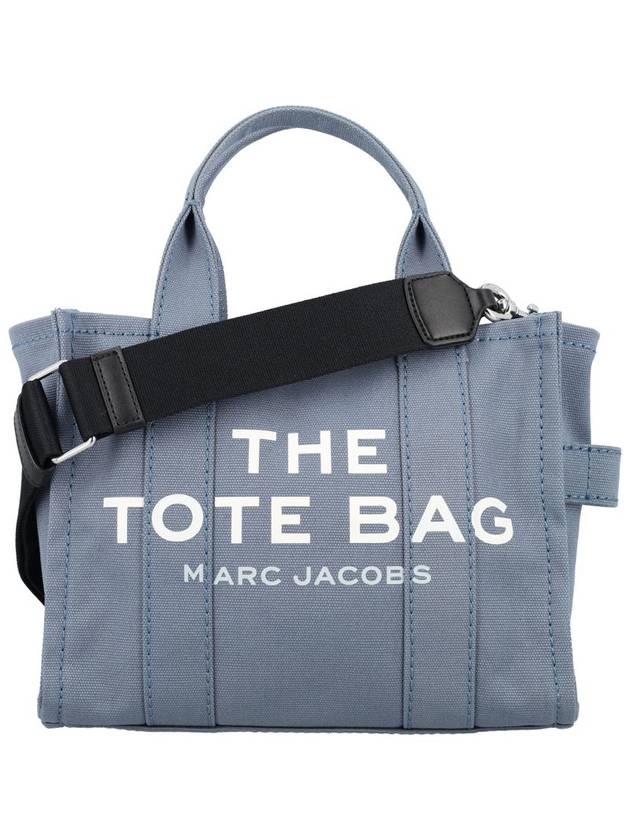 Logo Small Canvas Tote Bag Blue Shadow - MARC JACOBS - BALAAN 2