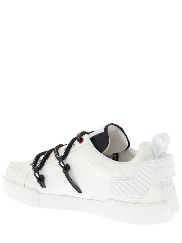 Dolce & Gabbana Men's Portofino Low Top Sneakers White - DOLCE&GABBANA - BALAAN 4