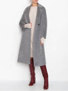 GENARCA Alpaca Wool Single Coat Gray - MAX MARA - BALAAN.