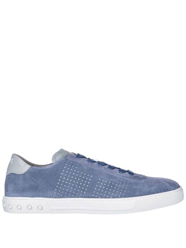 logo suede low-top sneakers slate blue - TOD'S - BALAAN 2