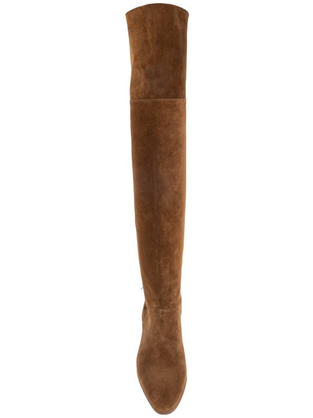 Casadei Suede Heeled Boots, Women's, Brown - CASADEI - BALAAN 6