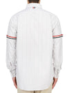 Oxford Armband Stripe Long Sleeve Shirt Grey - THOM BROWNE - BALAAN 7