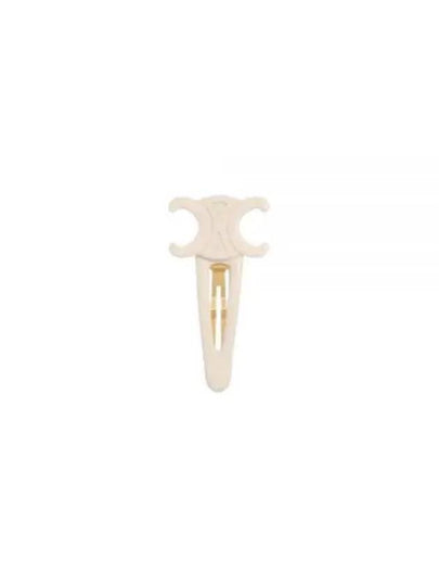 Triomphe Large Snap Hair Clip Ivory - CELINE - BALAAN 2