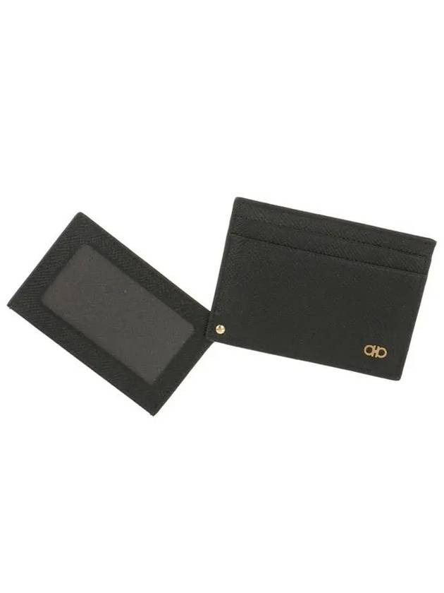 Gancini Card Wallet Black - SALVATORE FERRAGAMO - BALAAN 5