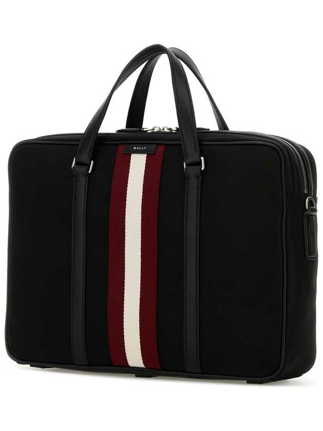 Logo Patch Brief Case Black - BALLY - BALAAN 3