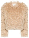 Faustin shearling cropped jacket MA0256FAB3D02I - ISABEL MARANT - BALAAN 1