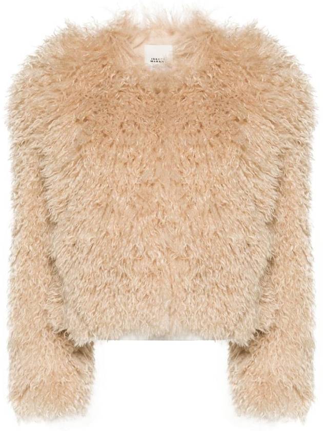 Faustin shearling cropped jacket MA0256FAB3D02I - ISABEL MARANT - BALAAN 1